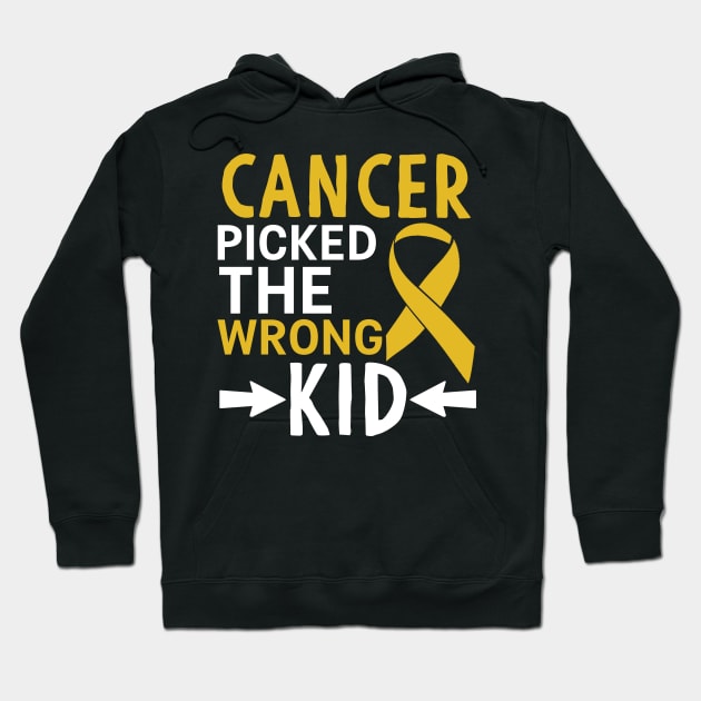 Cancer Picked The Wrong Kid Hoodie by Mesyo